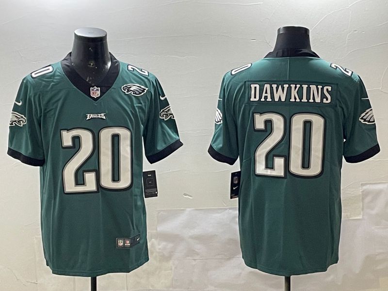 Men Philadelphia Eagles #20 Dawkins Green Second generations 2025 Nike Vapor Limited NFL Jersey style 2->philadelphia eagles->NFL Jersey